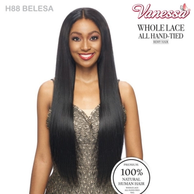 Vanessa Remy Human Hair 360 Hand Tied Whole Lace Wig - H88 BELESA